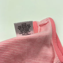 Load image into Gallery viewer, Girls Target, pink stripe cotton singlet top, FUC, size 0000,  