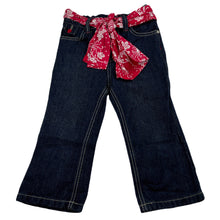 Load image into Gallery viewer, Girls H&amp;T, dark denim jeans, adjustable, Inside leg: 31cm, GUC, size 4,  