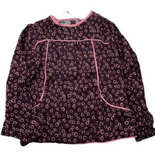 Load image into Gallery viewer, Girls Witchery, plum floral long sleeve gypsy top, NEW, size 6,  