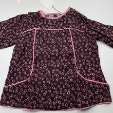 Load image into Gallery viewer, Girls Witchery, plum floral long sleeve gypsy top, NEW, size 6,  