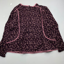Load image into Gallery viewer, Girls Witchery, plum floral long sleeve gypsy top, NEW, size 6,  