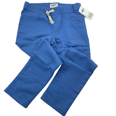 Girls Osh Kosh, blue jeggings / pants, elasticated, Inside leg: 44.5cm, NEW, size 6,  