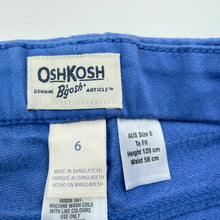 Load image into Gallery viewer, Girls Osh Kosh, blue jeggings / pants, elasticated, Inside leg: 44.5cm, NEW, size 6,  