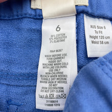 Load image into Gallery viewer, Girls Osh Kosh, blue jeggings / pants, elasticated, Inside leg: 44.5cm, NEW, size 6,  