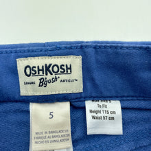 Load image into Gallery viewer, Girls Osh Kosh, blue jeggings / pants, elasticated, Inside leg: 42cm, NEW, size 5,  