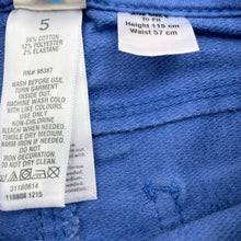 Load image into Gallery viewer, Girls Osh Kosh, blue jeggings / pants, elasticated, Inside leg: 42cm, NEW, size 5,  