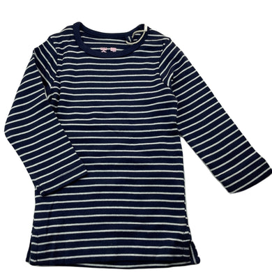 Girls Cotton On, navy soft cotton long sleeve top, NEW, size 1,  