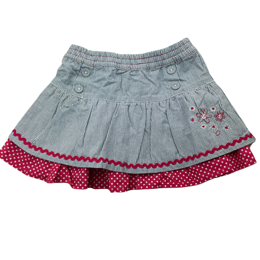 Girls Sprout, lightweight cotton skirt, elasticated, L: 24cm, EUC, size 1,  