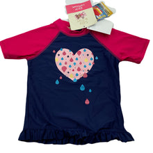 Load image into Gallery viewer, Girls Lily &amp; Dan, UPF 50+ short sleeve rashie / swim top, NEW, size 3,  