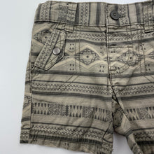Load image into Gallery viewer, Boys Target, khaki cotton shorts, adjustable, FUC, size 000,  