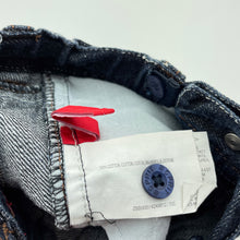 Load image into Gallery viewer, Girls Esprit, dark denim jeans, adjustable, Inside leg: 17.5cm, GUC, size 6 months,  