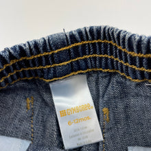 Load image into Gallery viewer, Girls Gymboree, embroidered denim pants, elasticated, Inside leg: 21.5cm, GUC, size 0,  