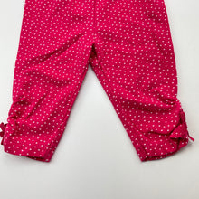 Load image into Gallery viewer, Girls Matalan, pink &amp; white spot leggings / bottoms, EUC, size 000,  