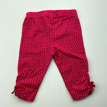 Load image into Gallery viewer, Girls Matalan, pink &amp; white spot leggings / bottoms, EUC, size 000,  