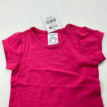 Load image into Gallery viewer, Girls Dymples, pink stretchy t-shirt / top, NEW, size 000,  