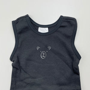 unisex Target, grey cotton singlet top, EUC, size 000,  