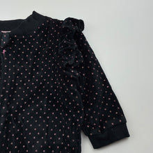 Load image into Gallery viewer, Girls Dymples, velour zip up lightweight sweater, GUC, size 0,  