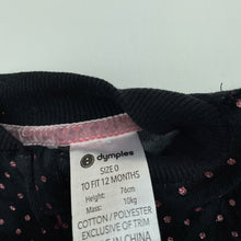 Load image into Gallery viewer, Girls Dymples, velour zip up lightweight sweater, GUC, size 0,  