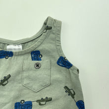 Load image into Gallery viewer, Boys Tiny Little Wonders, stretchy singlet top, caravan, EUC, size 00,  