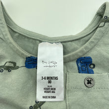 Load image into Gallery viewer, Boys Tiny Little Wonders, stretchy singlet top, caravan, EUC, size 00,  