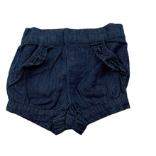 Load image into Gallery viewer, Girls Target, blue cotton shorts, elasticated, EUC, size 000,  