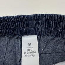 Load image into Gallery viewer, Girls Target, blue cotton shorts, elasticated, EUC, size 000,  
