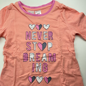 Girls Kids & Co, cotton long sleeve pyjama top, EUC, size 4,  