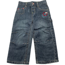 Load image into Gallery viewer, Boys Krickets Elite, dark denim jeans, adjustable, Inside leg: 30cm, FUC, size 2,  