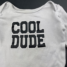 Load image into Gallery viewer, Boys Baby Berry, grey cotton bodysuit / romper, FUC, size 1,  