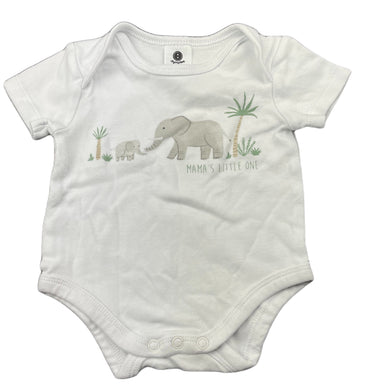unisex Dymples, soft cotton bodysuit / romper, GUC, size 000,  