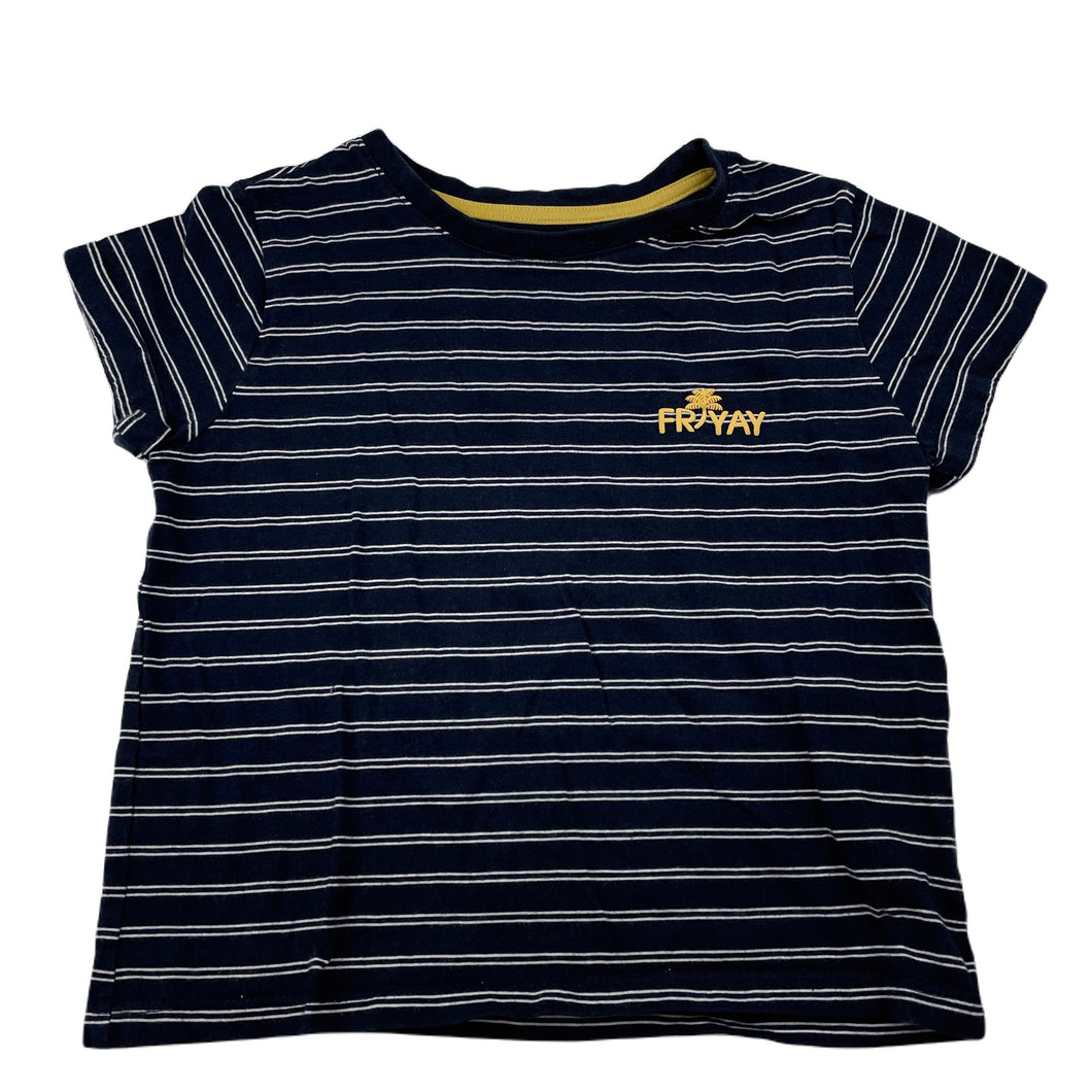 Girls Target, navy cotton t-shirt / top, GUC, size 7,  