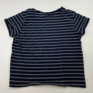 Girls Target, navy cotton t-shirt / top, GUC, size 7,  