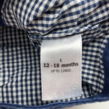 Load image into Gallery viewer, Boys Target, navy cotton waistcoat / vest, GUC, size 1,  