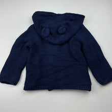 Load image into Gallery viewer, unisex Target, lined knitted cotton hooded sweater / cardigan, EUC, size 1,  