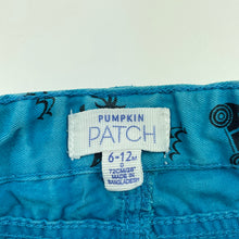 Load image into Gallery viewer, Boys Pumpkin Patch, blue cotton shorts, adjustable, discolouration, FUC, size 0,  