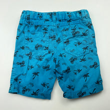 Load image into Gallery viewer, Boys Pumpkin Patch, blue cotton shorts, adjustable, discolouration, FUC, size 0,  