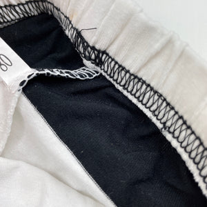unisex black & white, leggings / bottoms, elasticated, Inside leg: 25cm, FUC, size 0-1,  