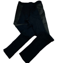 Load image into Gallery viewer, Girls Target, black stretchy pants, elasticated, faux leather detail, Inside leg: 56cm, EUC, size 8,  