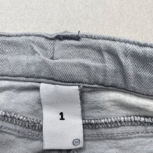 Load image into Gallery viewer, Girls Target, grey stretch denim jeans, adjustable, Inside leg: 28.5cm, FUC, size 1,  