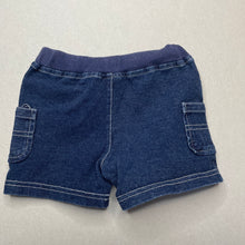 Load image into Gallery viewer, Boys Wendy Bellissimo, blue casual shorts, elasticated, FUC, size 0,  