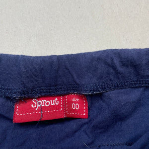 Boys Sprout, blue stripe cotton pants / bottoms, GUC, size 00,  