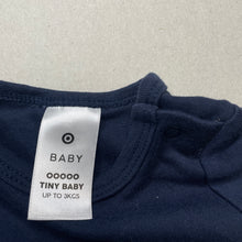 Load image into Gallery viewer, unisex Target, navy soft cotton bodysuit / romper, EUC, size 00000,  