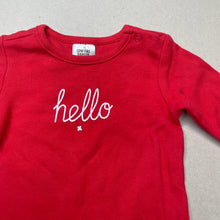 Load image into Gallery viewer, unisex Target, red cotton coverall / romper, FUC, size 000,  