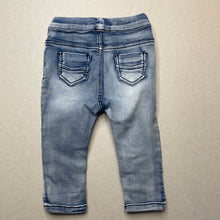 Load image into Gallery viewer, Girls Cotton On, stretchy denim leggings / jeggings, adjustable, GUC, size 0,  