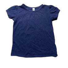 Load image into Gallery viewer, Girls Dymples, navy stretchy t-shirt / top, GUC, size 2,  