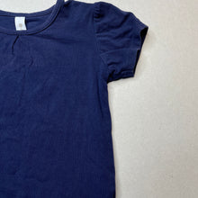 Load image into Gallery viewer, Girls Dymples, navy stretchy t-shirt / top, GUC, size 2,  