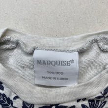 Load image into Gallery viewer, Girls Marquise, floral cotton lightweight sweater / top, GUC, size 000,  