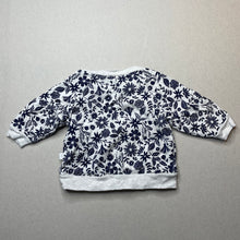 Load image into Gallery viewer, Girls Marquise, floral cotton lightweight sweater / top, GUC, size 000,  