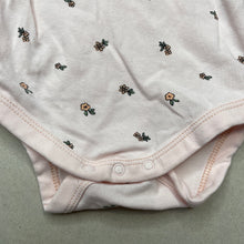 Load image into Gallery viewer, Girls Target, floral organic cotton blend bodysuit / romper, EUC, size 0000,  