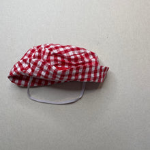 Load image into Gallery viewer, unisex Blue Sky, red check cotton bucket hat, EUC, size 00,  